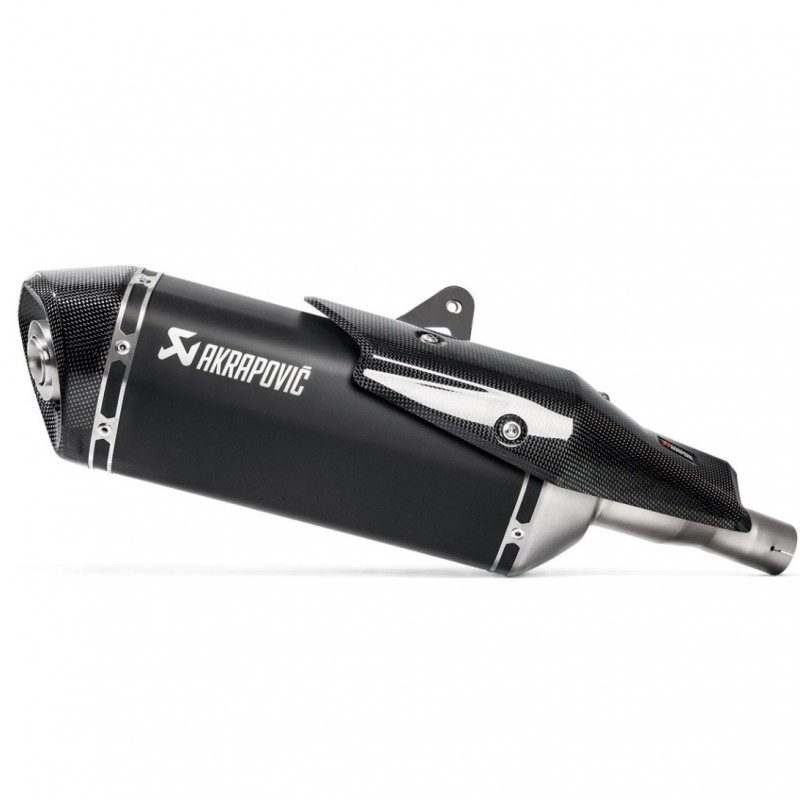 S-H7SO4-HRTBL : Akrapovic Titan-Auspuff Schwarz Honda Forza 750