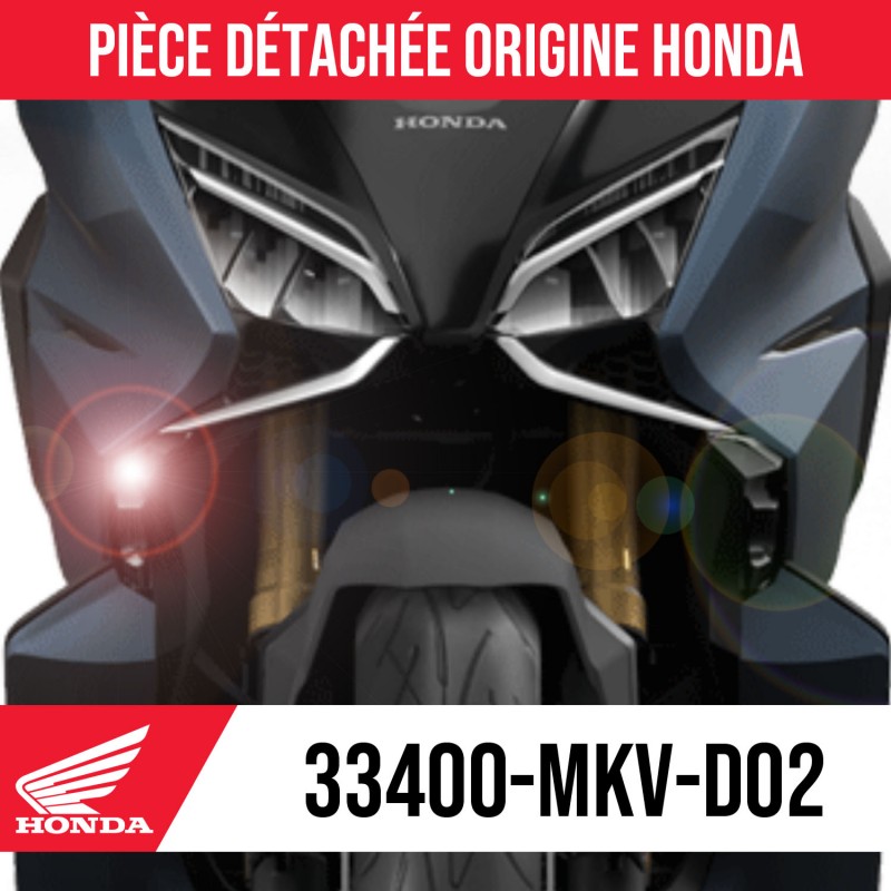 33400-MKV-D02 : Intermitente delantera derecha original de Honda Honda Forza 750