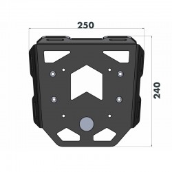 FS66095280101 : Supporto top-case Hepco-Becker Minirack Honda Forza 750