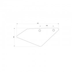 HF7400-21 : Supporto numero Racing Barracuda Honda Forza 750